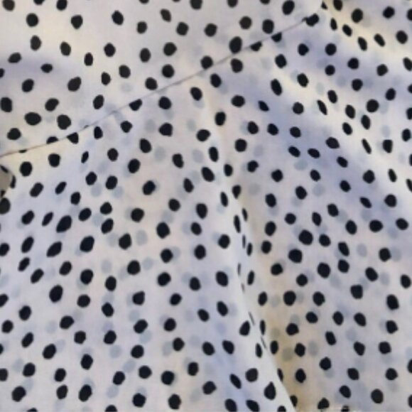 Women's JAPNA Cream and Black Polka Dot Skort Dress - Picture 5 of 11